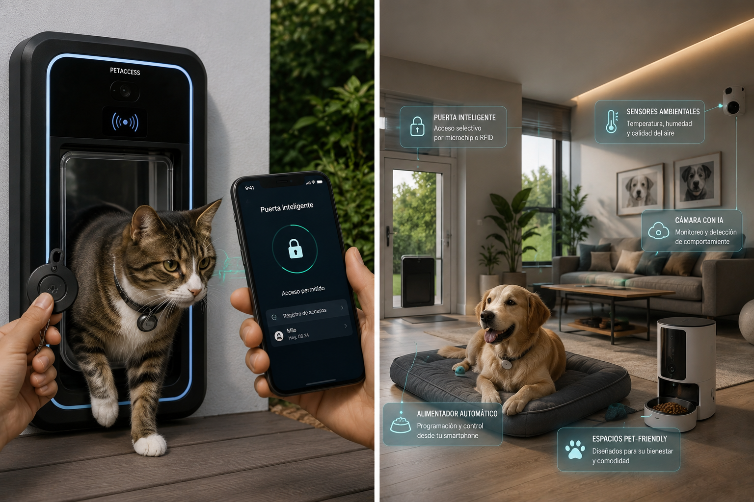The pet-friendly home of the future: smart doors, sensors, and spaces designed for pets.