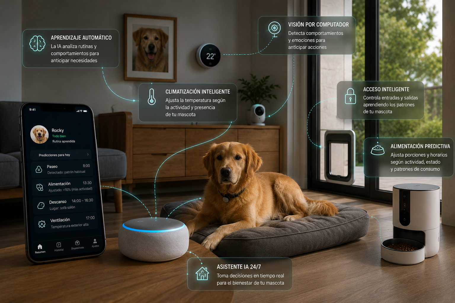 Homes with predictive AI for pets: when the house learns before you do