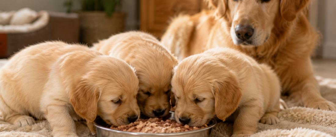 Alimentación de cachorros: guía completa por etapas para el primer año de vida