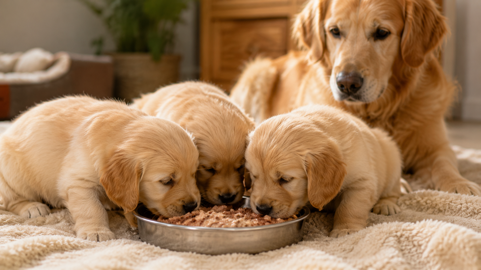 Alimentación de cachorros: guía completa por etapas para el primer año de vida