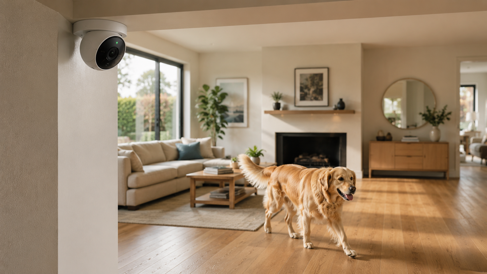 Seguridad del hogar inteligente con mascotas: alarmas y sensores que no se activan con tus animales