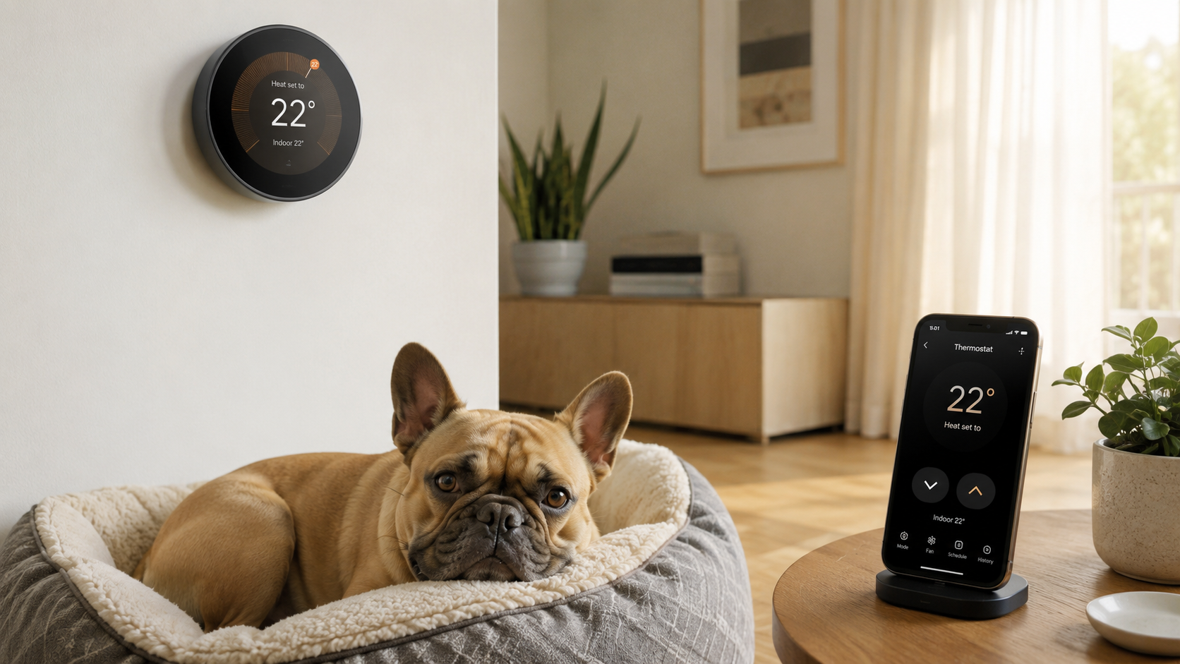 Termostatos inteligentes y mascotas: cómo mantener la temperatura ideal cuando no estás en casa